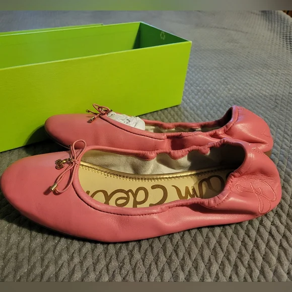 Sam Edelman Pink Ballet Flats With Bow, Size 10 - Picture 5 of 10